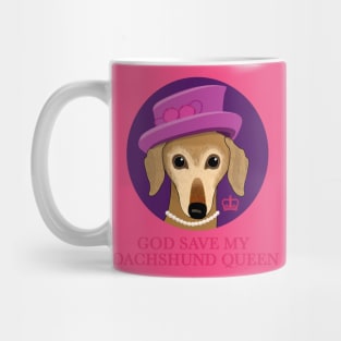 God save my dachshund queen Mug